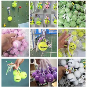 bedrukte tennisballen als relatiegeschenk