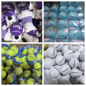 tennisballen met bedrijfslogo