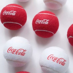 Gele tennisballen bedrukken met logo