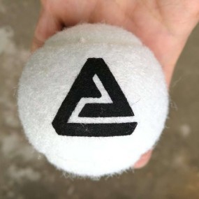 Bedrukte witte tennisballen | Promotionele tennisballen...
